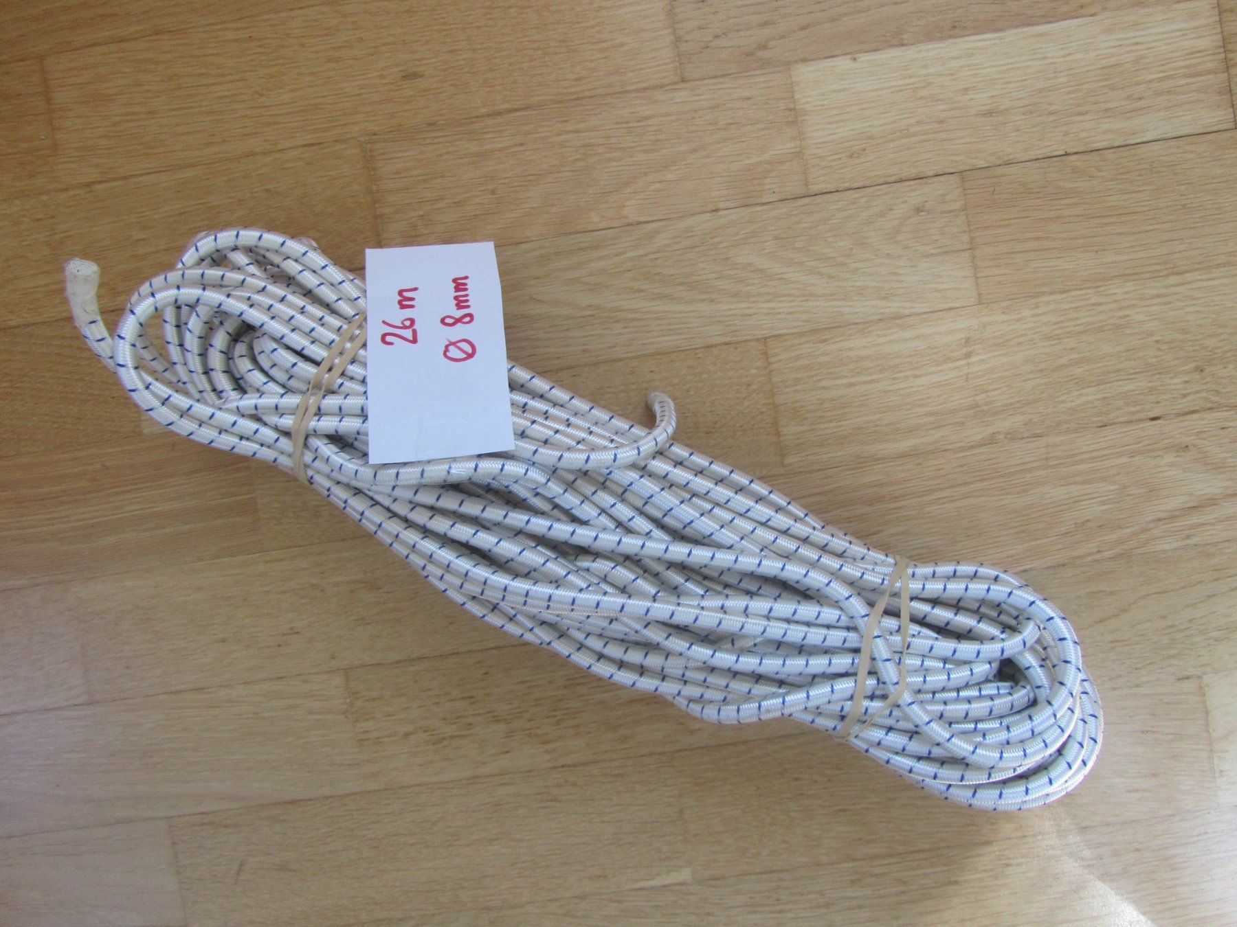 Cordes: Gummiseil, Expanderseil,  26m, Durchmesser 8mm – Neuf (Voir description) à Seengen par mikelele
