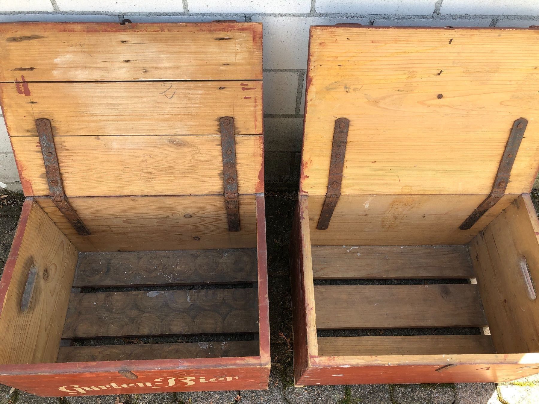 Casse di vino e birra: 2 sehr seltene Gurten-Bier Harassen – Usato da Feldbach venduto da Olive1 5