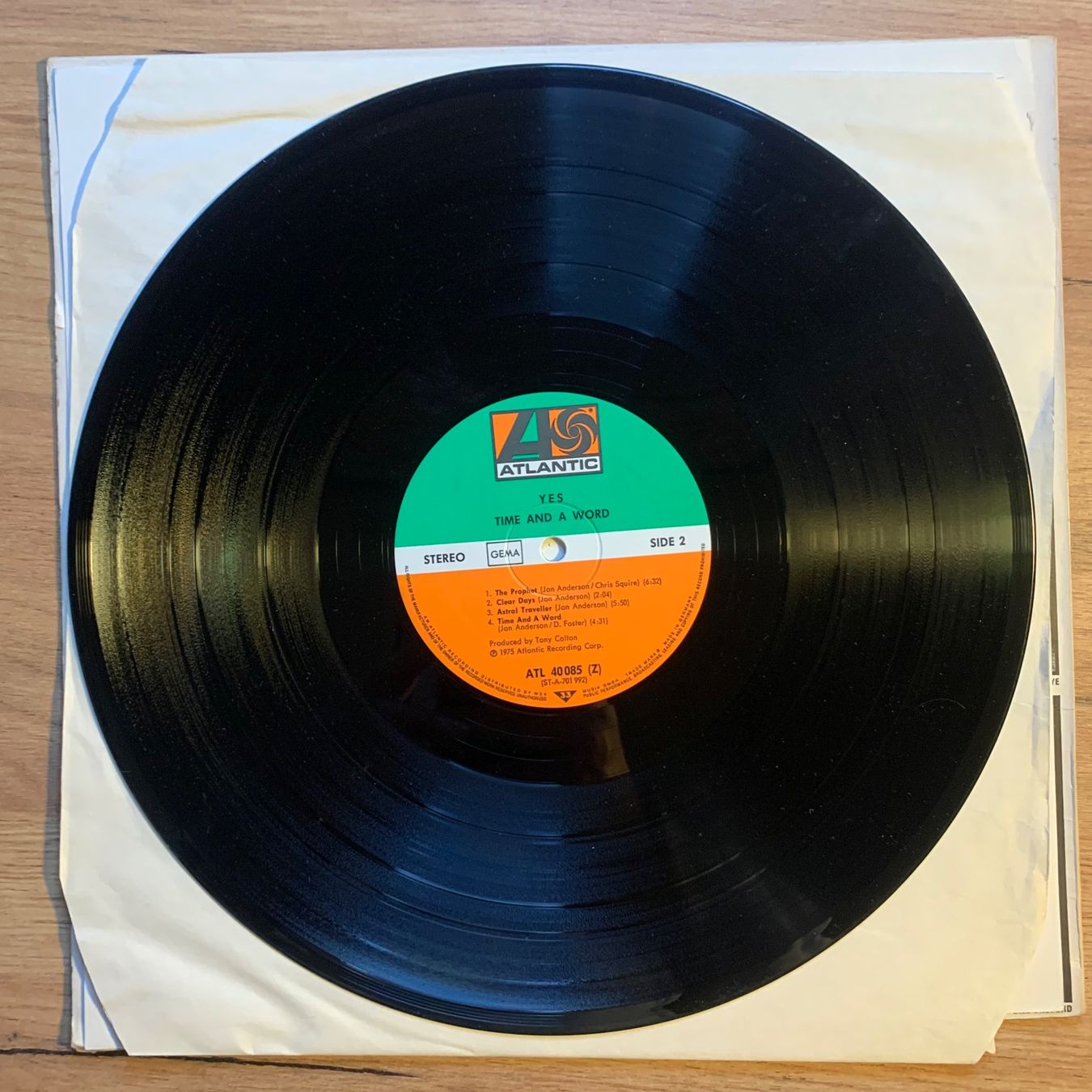 Dischi in vinile: YES - TIME AND A WORD...RE GER...VG++/VG+ – Usato da Gals venduto da Diskopatshop 3