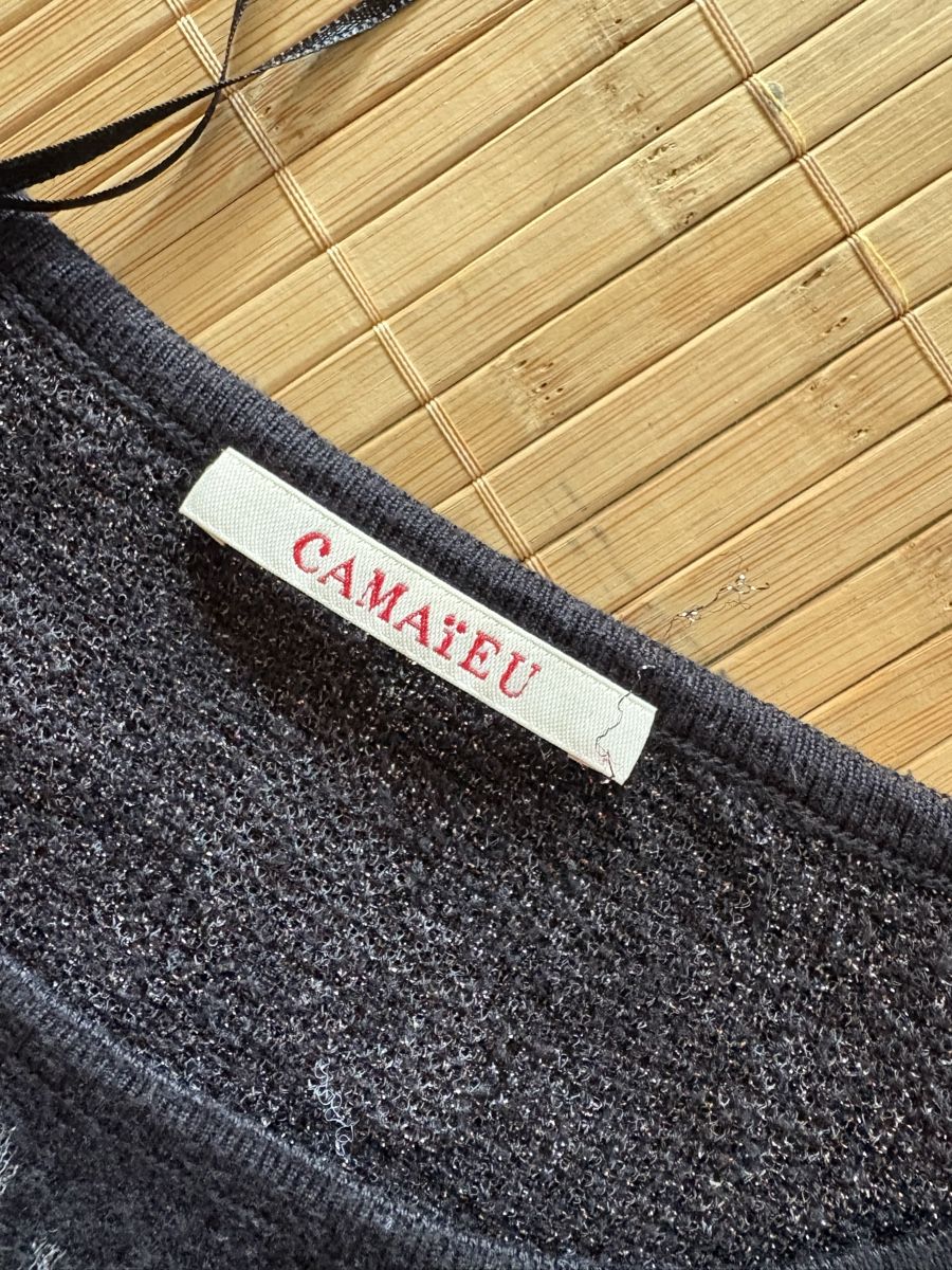 Pullover & Sweatshirts: Camaieu Glitzer Pullover, Gr. S, Blumenmuster – Neu (gemäss Beschreibung) aus Malters von Gisi80 4