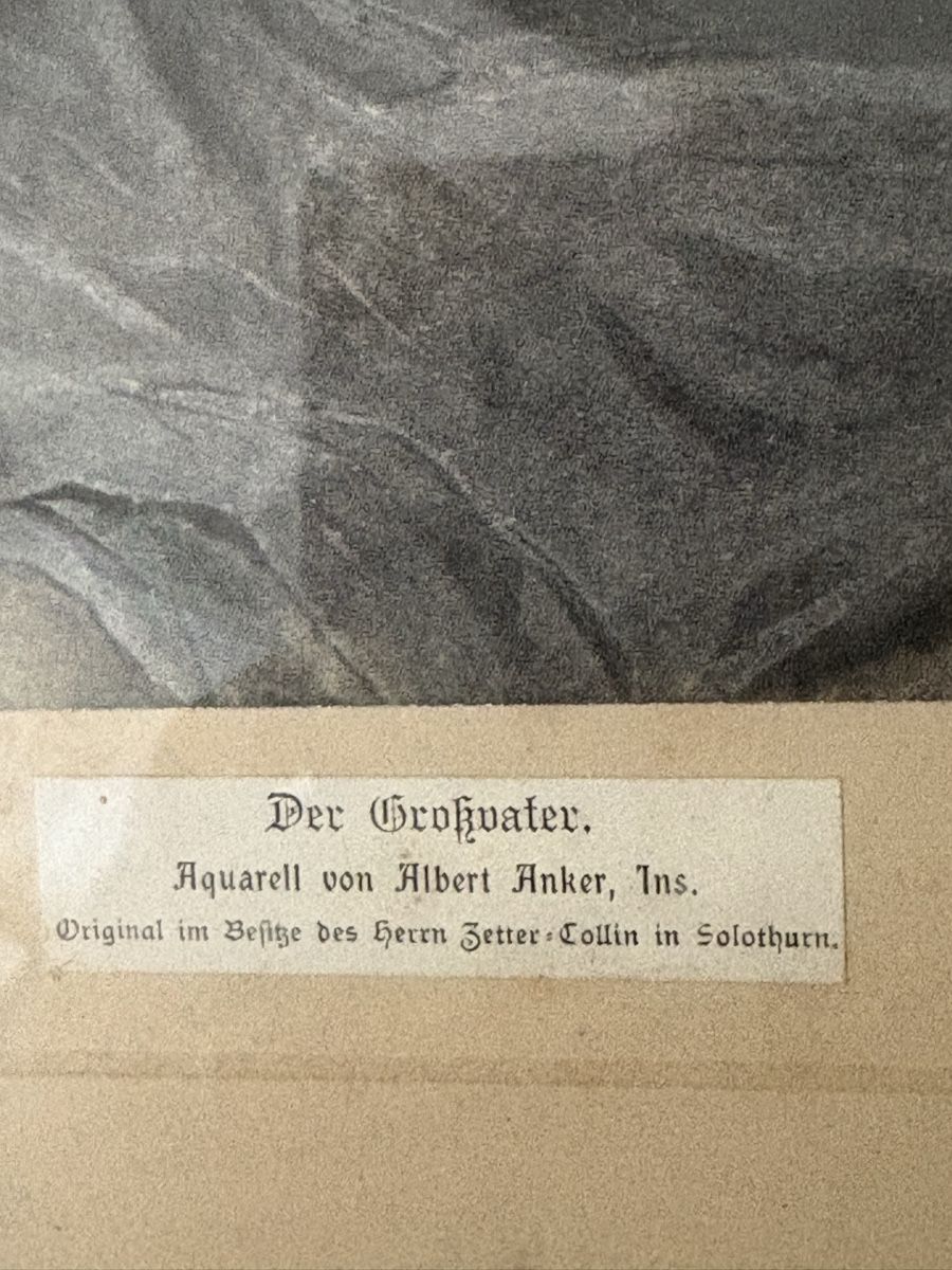 Foto & Immagini: Bild Albert Anker es ist ein Druck – Usato da Rotkreuz venduto da Fara3