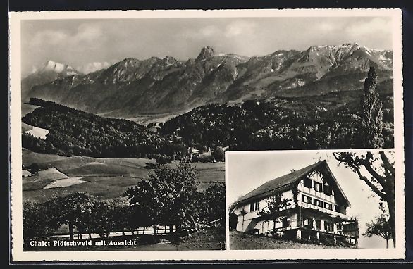 Ansichtskarten: Riggisberg, Pension Chalet Plötschweid  – Gebraucht aus Berlin von bartko-reher