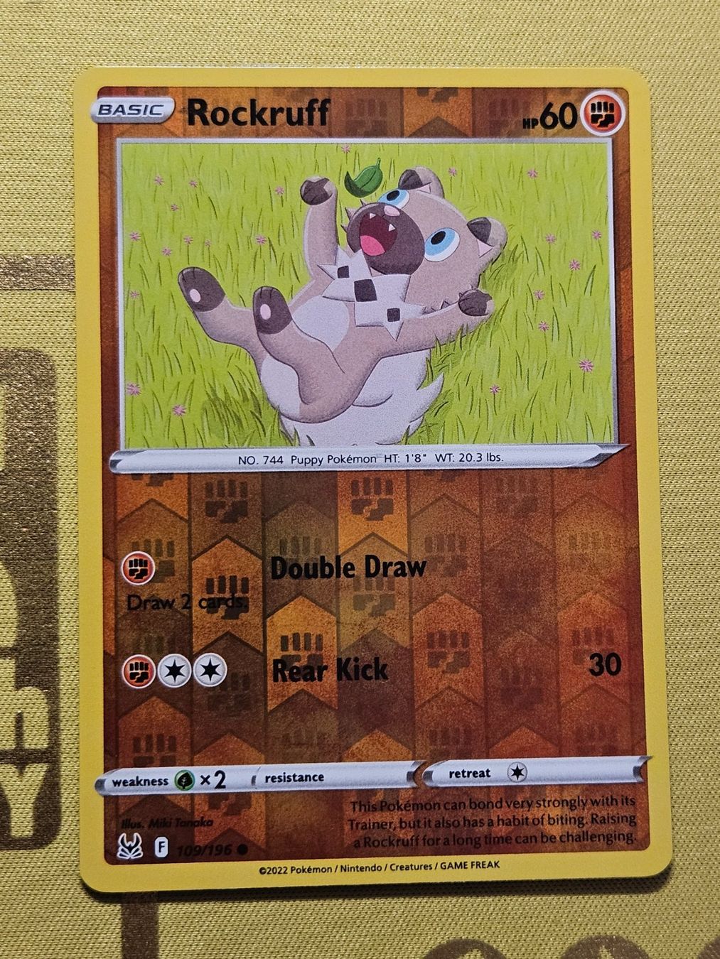 Pokémon Carte collezionabili: Lost Origin - Rockruff 109/196 EN – Usato da Bellinzona venduto da Pokemarco