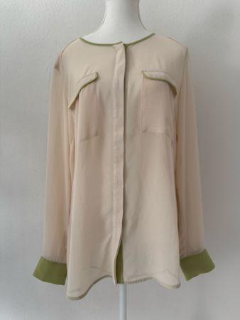 Rick Cardona Sommerbluse, Gr. 42, leicht transparent