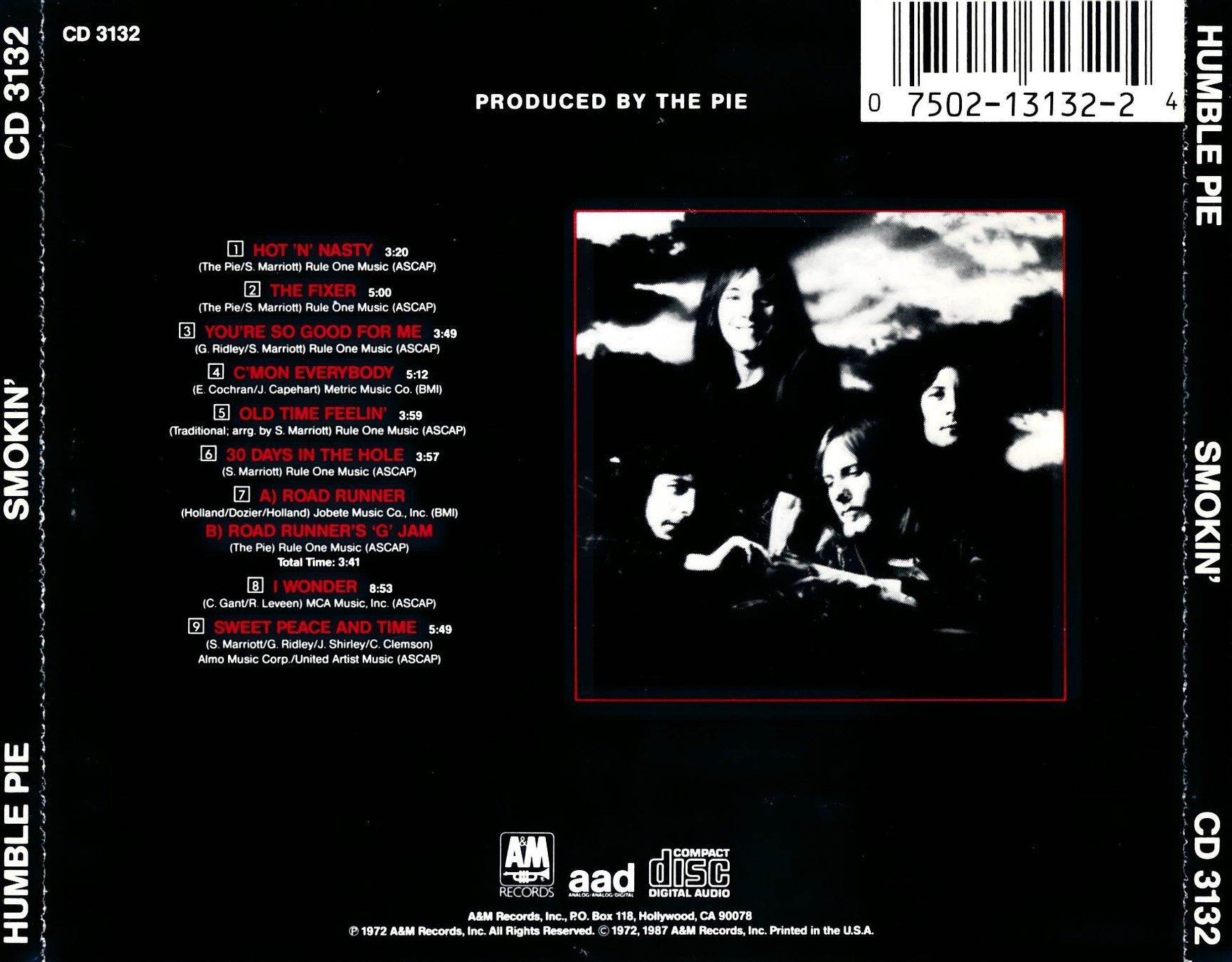 CDs: HUMBLE PIE - SMOKIN' (CD) – D'occasion à Hedingen par Studers 1