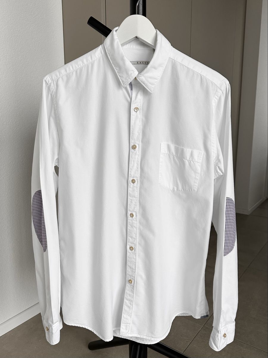 Camicie: Xacus Hemd Weiss 100% Baumwolle 39 S/M – Nuovo (secondo la descrizione) da Oberuzwil venduto da PreownedAllure