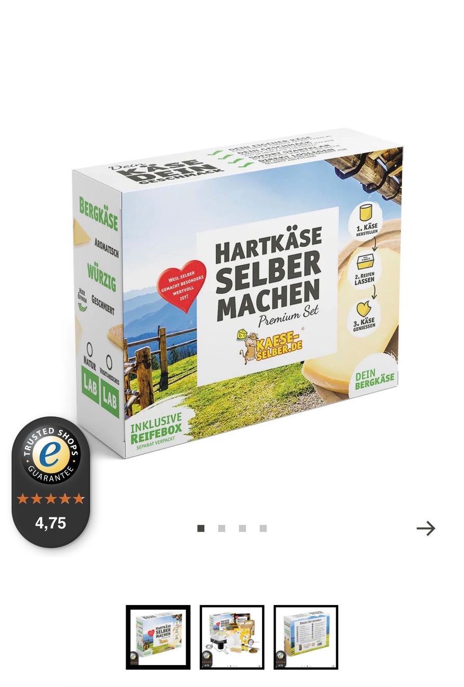 Bastelsets: Hartkäse selber machen Set Neu – Neu und originalverpackt aus Samnaun-Compatsch von obe_8hyy