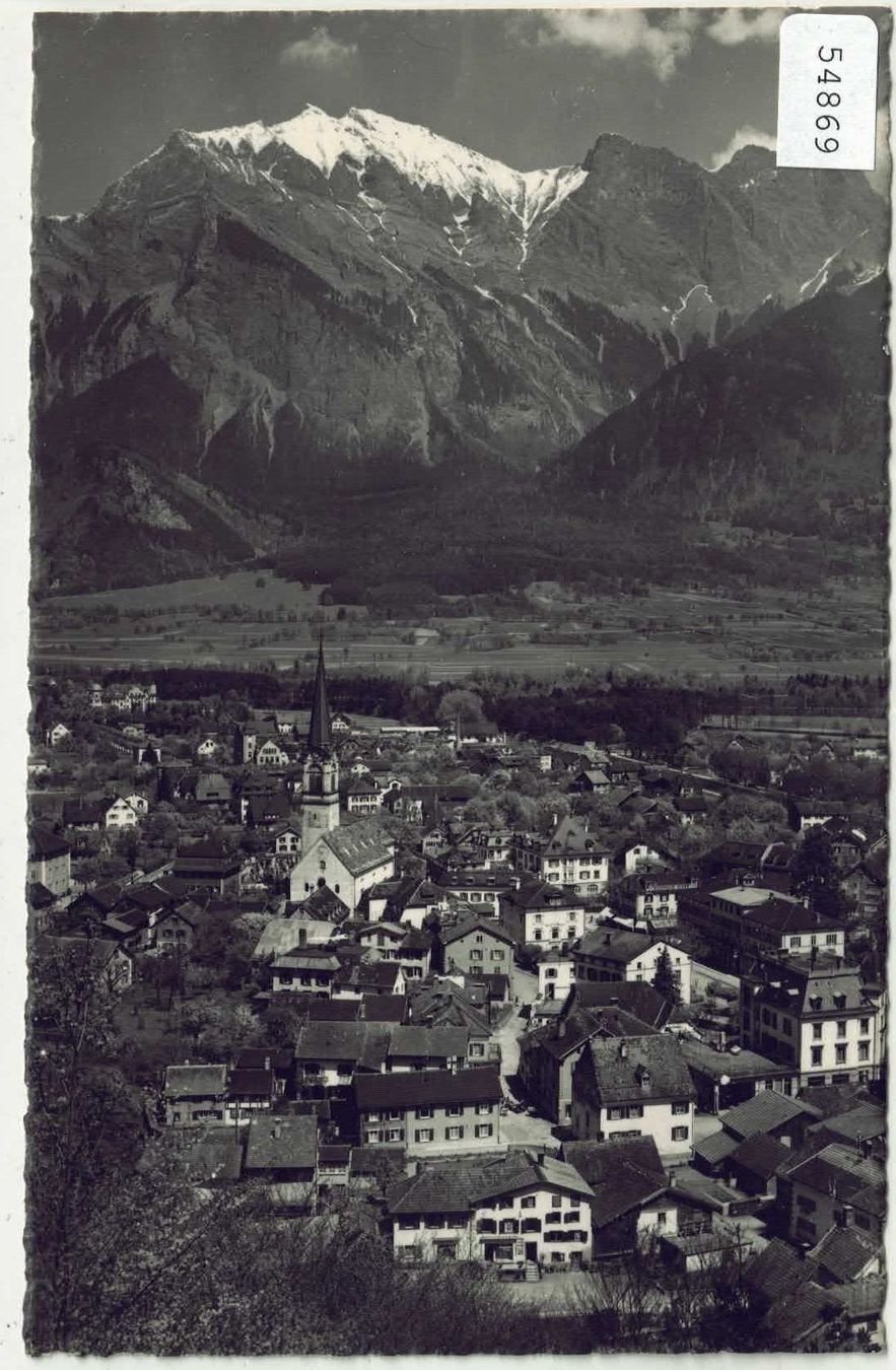 Cartoline postali: Bad Ragaz von oben – Usato da Ettingen venduto da Kartenplanet