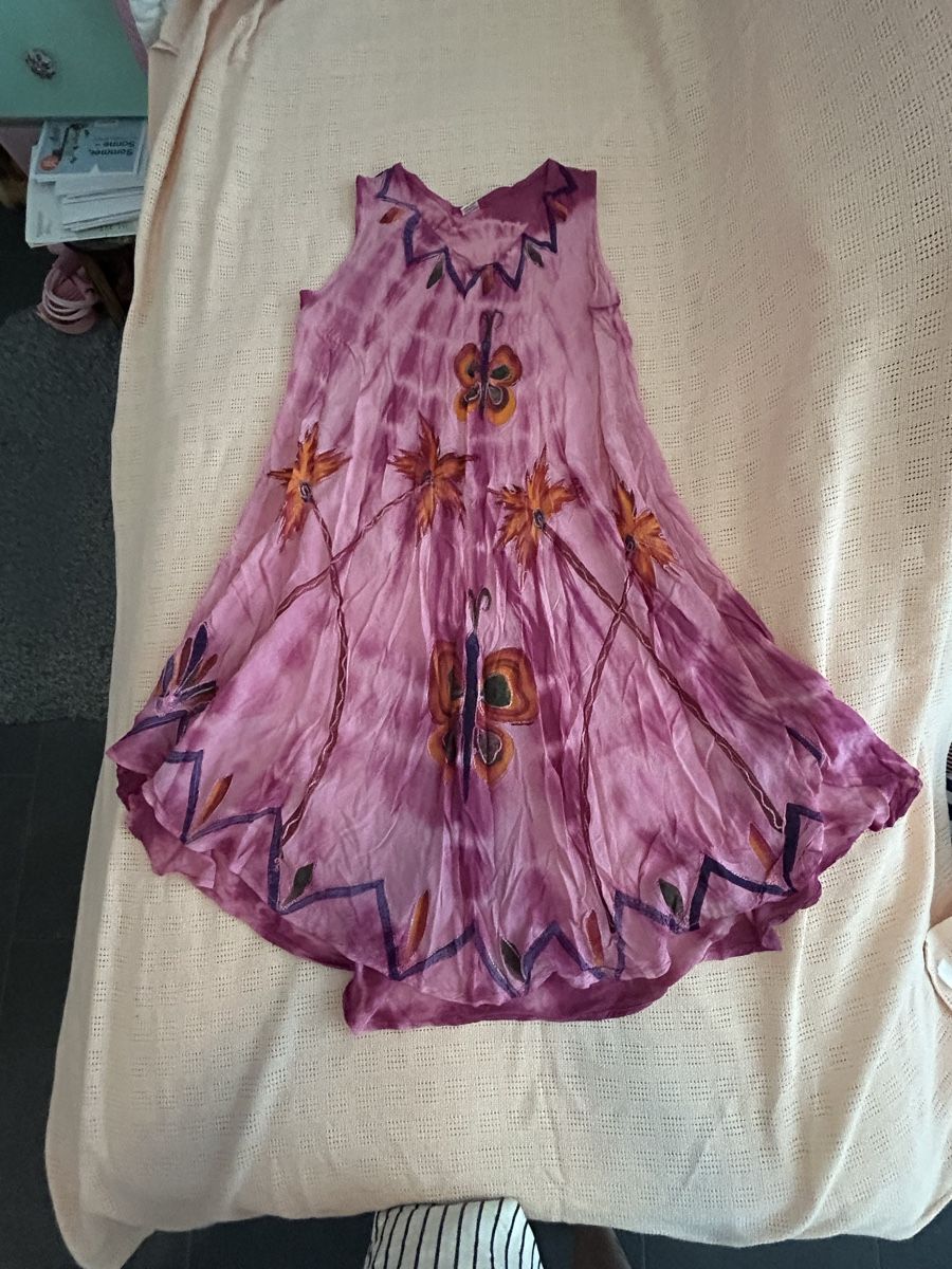 Vestiti: Kleid pink gemustert Grösse Free Size Viskose – Nuovo (secondo la descrizione) da Zürich venduto da robbii13 2