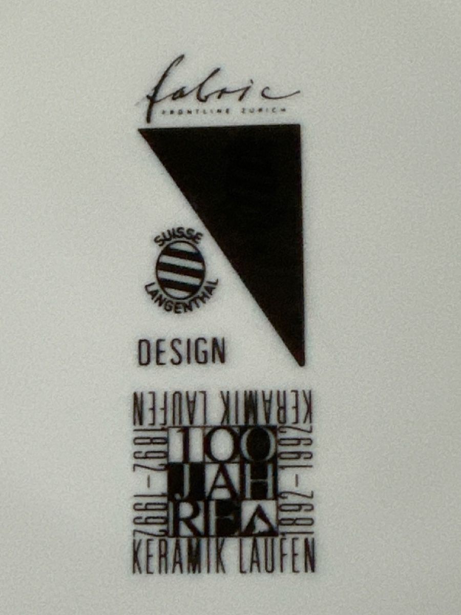 Teller:  Teller Langenthal , Fabric Frontline Zürich Design – Gebraucht aus Zürich von Chaeffeler 4