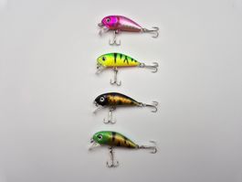 Angelköder Wobbler Fischerei - Hamecons de pêche X4
