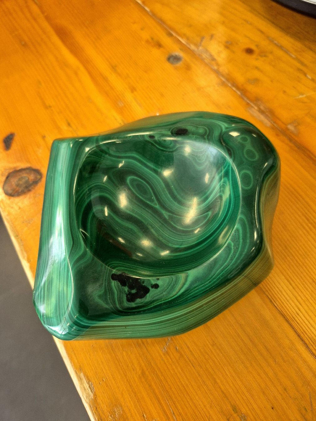 Minerali & Pietre curative: Cendrier ou vide poche en malachite  – Usato da Chavannes-Renens venduto da Douz13 1