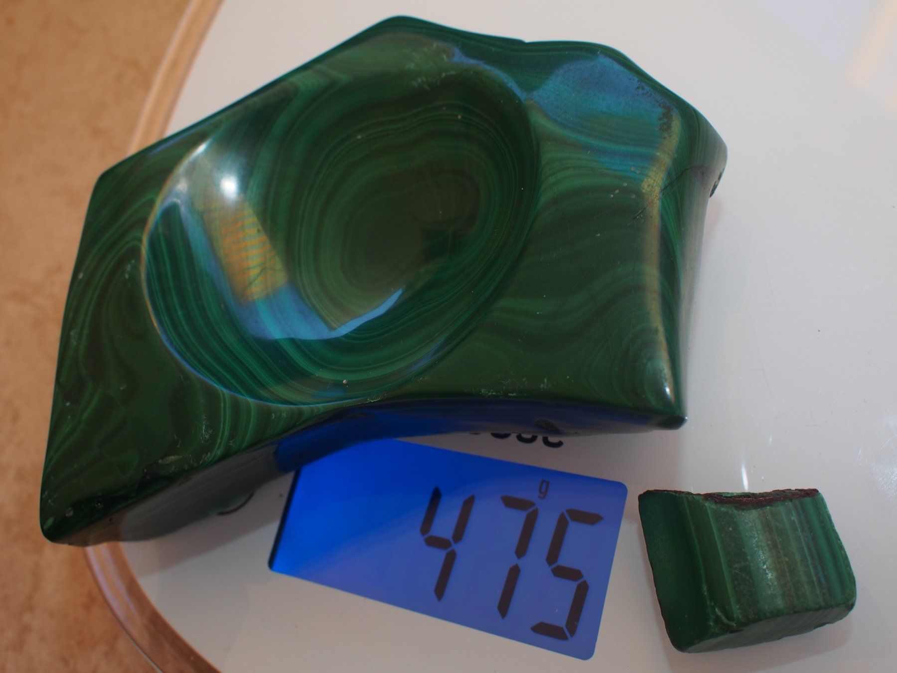 Mineralien & Heilsteine: 11. 2 pièces de malachite – Gebraucht aus Ovronnaz von Etagne68 2