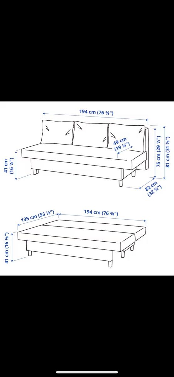 Ikea Divani: Bettsofa Farbe Anthrazit – Usato da Langnau i. E. venduto da lelliot 7