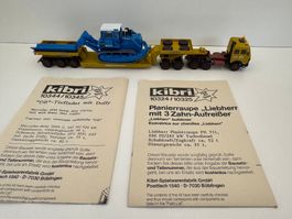H0 Kibri 10372 Schwerlasttransport m. Liebherr Planierraupe