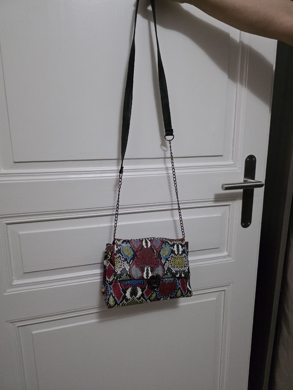 Borse da donna: MINI SAC BANDOULIÈRE Effet Python Multicolore – Nuovo (secondo la descrizione) da Travers venduto da adr_qyj5 1