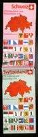 Schweiz🇨🇭Eisenbahn- & Straßenkarte 1983 Railway & Road Map