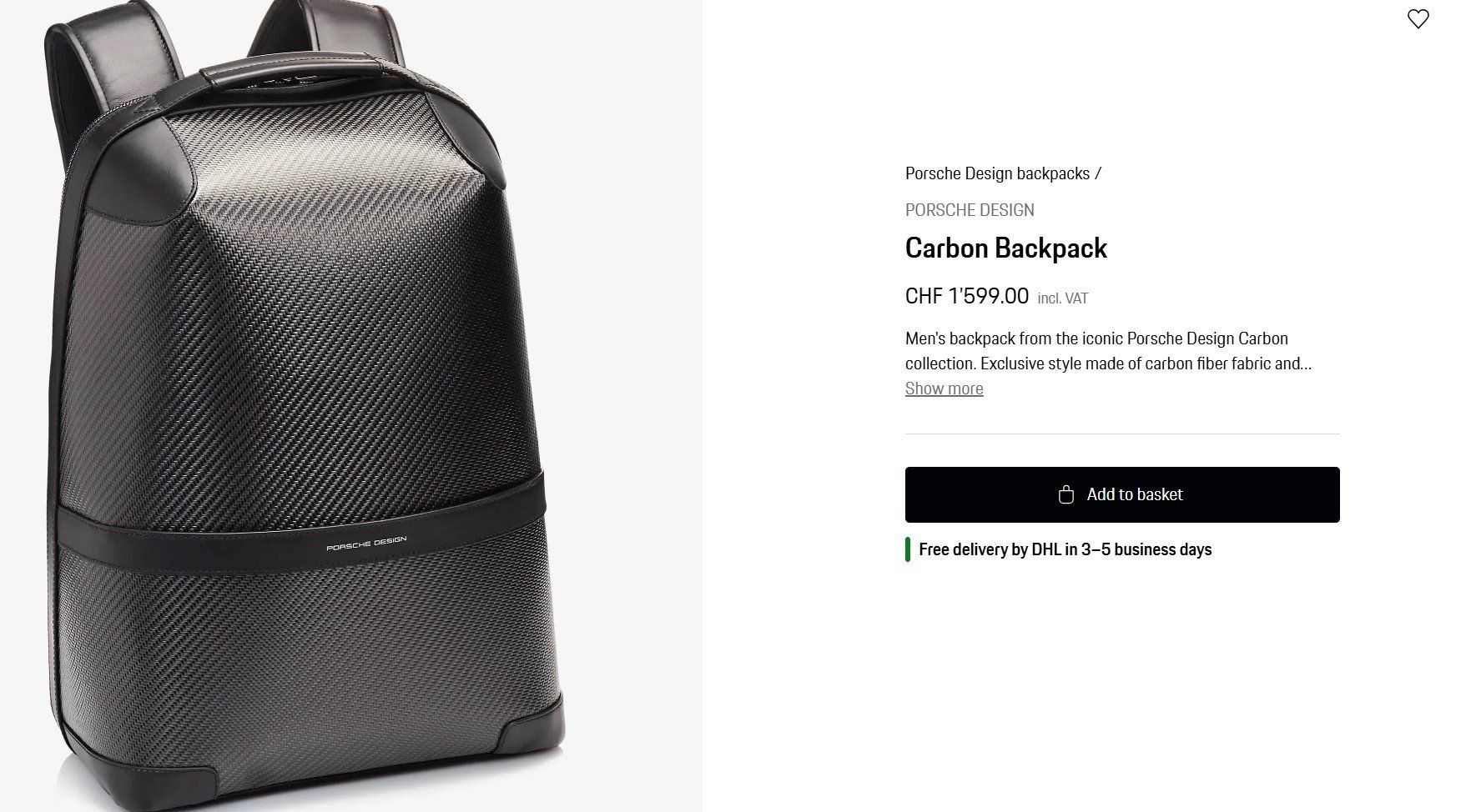 Porsche Zaini: Porsche Design Carbon Fiber Backpack – Usato da Lugano venduto da pandux24 3