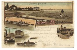 Gruss vom Bodensee (TG) Horn Arbon Rorschach - Litho um 1900