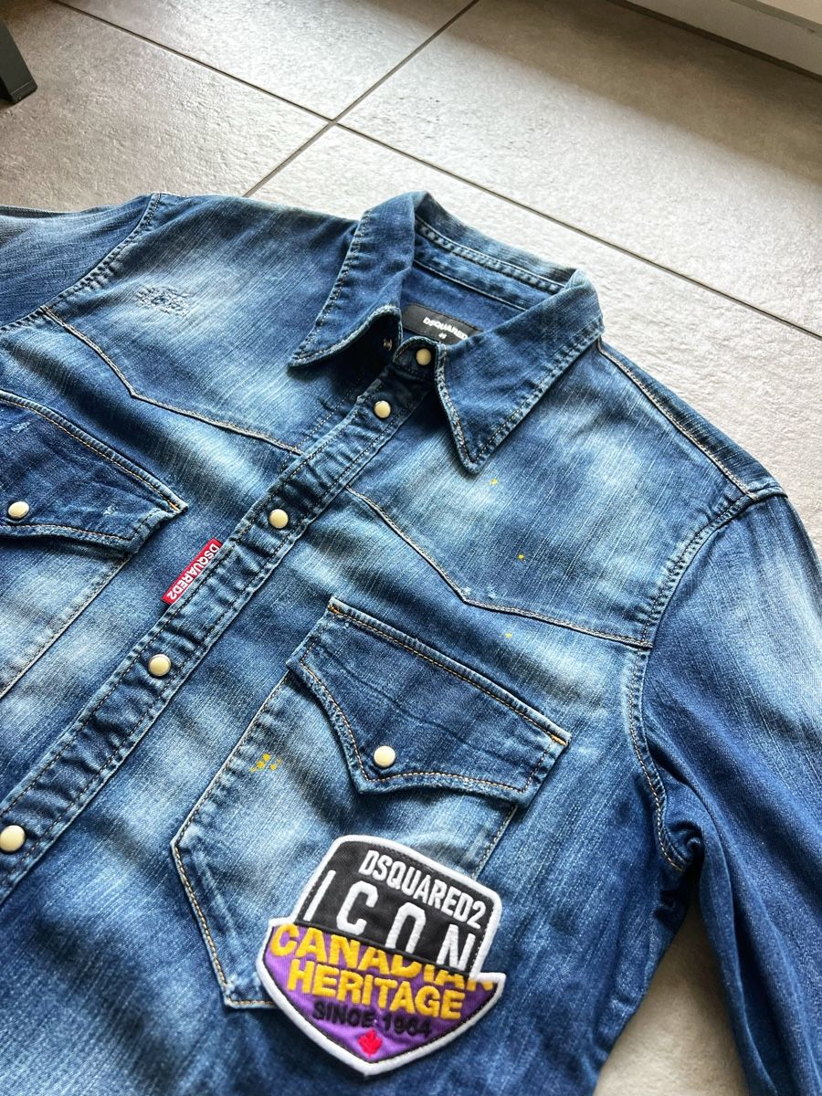 Dsquared2 Chemises: Dsquared2 camicia patch jeans uomo – D'occasion à Mendrisio par fly_9wzx 2
