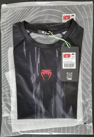 Venum Demon Kurzarm Rashguard für BJJ/Jiu Jitsu/MMA (Gr. S)
