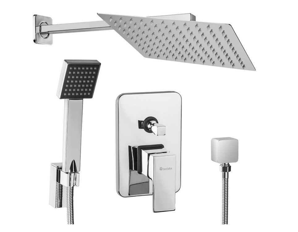 SUMERAIN Unterputz Regenduschsystem - Gebürstetes Nickel Mit Regenbrause & Handbrause