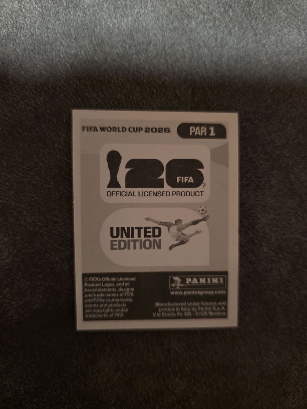 Panini Sammelbilder & Trading cards: Panini WM 2026 PAR 1 Wappen – Neu (gemäss Beschreibung) aus Romanshorn von leeh78 1