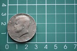 währung usa half dollar  1980