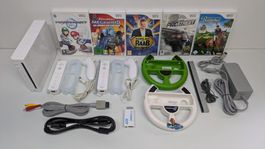 Nintendo Wii mit diversem Zubehör und 5 Spielen (HDMI)