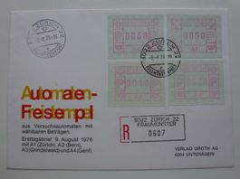 ATM 1976 ++ FDC Serie ATM A1-A4 - 9.8.1976