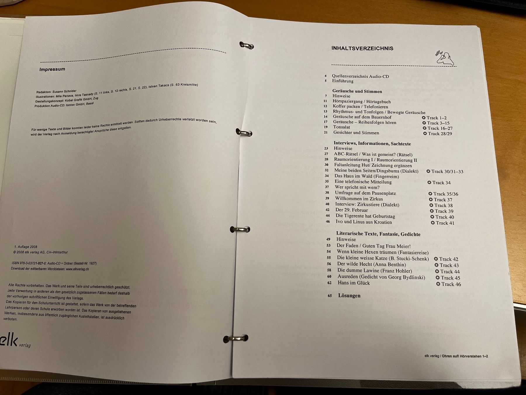 Libri: Hörverstehen 1-2 Ohren auf elk Verlag – Usato da Horgen venduto da Hoppelhase11 1