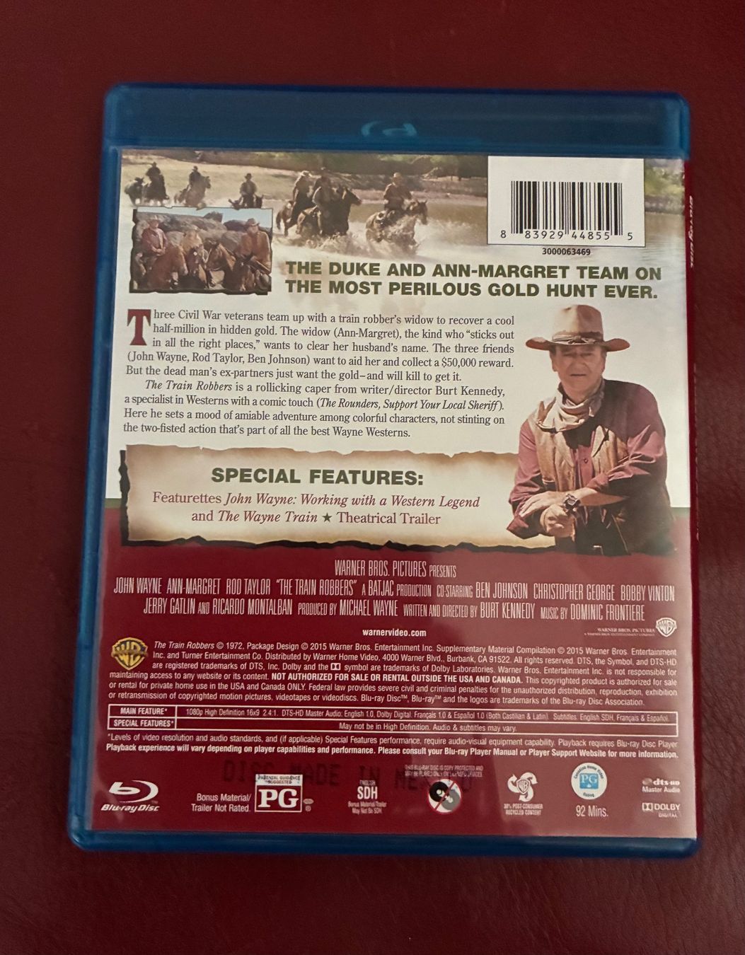 Tutti i DVDs: The Train Robbers (Blu-Ray) – Usato da Seuzach venduto da ephi7 1