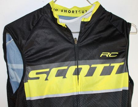 SCOTT Radsport Set, Trikot (ohne Ärmel) und Hose Grösse L