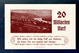 Germany Waldshut 20 miliarden  selten erhaltung UNZ