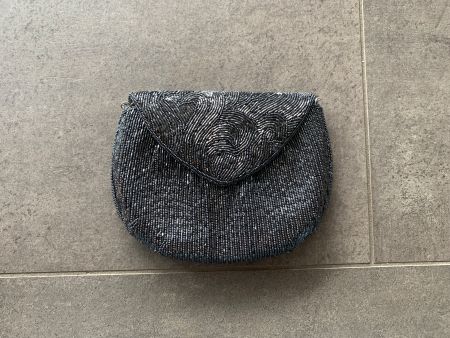 Elegante Vintage-Handtasche mit Perlenmuster, Top Zustand!