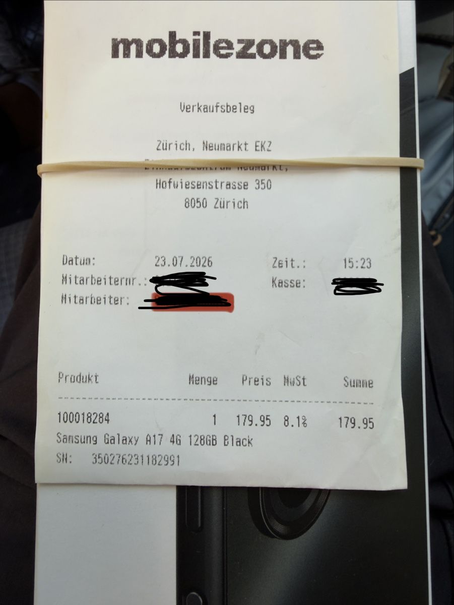 Samsung Handys / Smartphones: Galaxy A17 NEU – Gebraucht aus Zürich von Fce_2n7c 2
