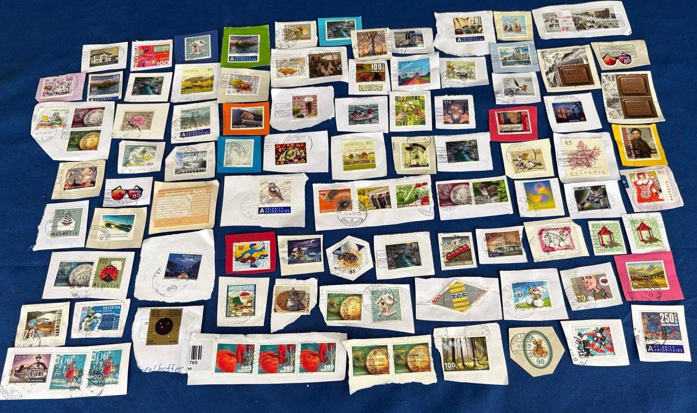Tous les timbres: LOT SCHWEIZER BRIEFMARKEN – D'occasion à Ostermundigen par Wyatt-Earp 1