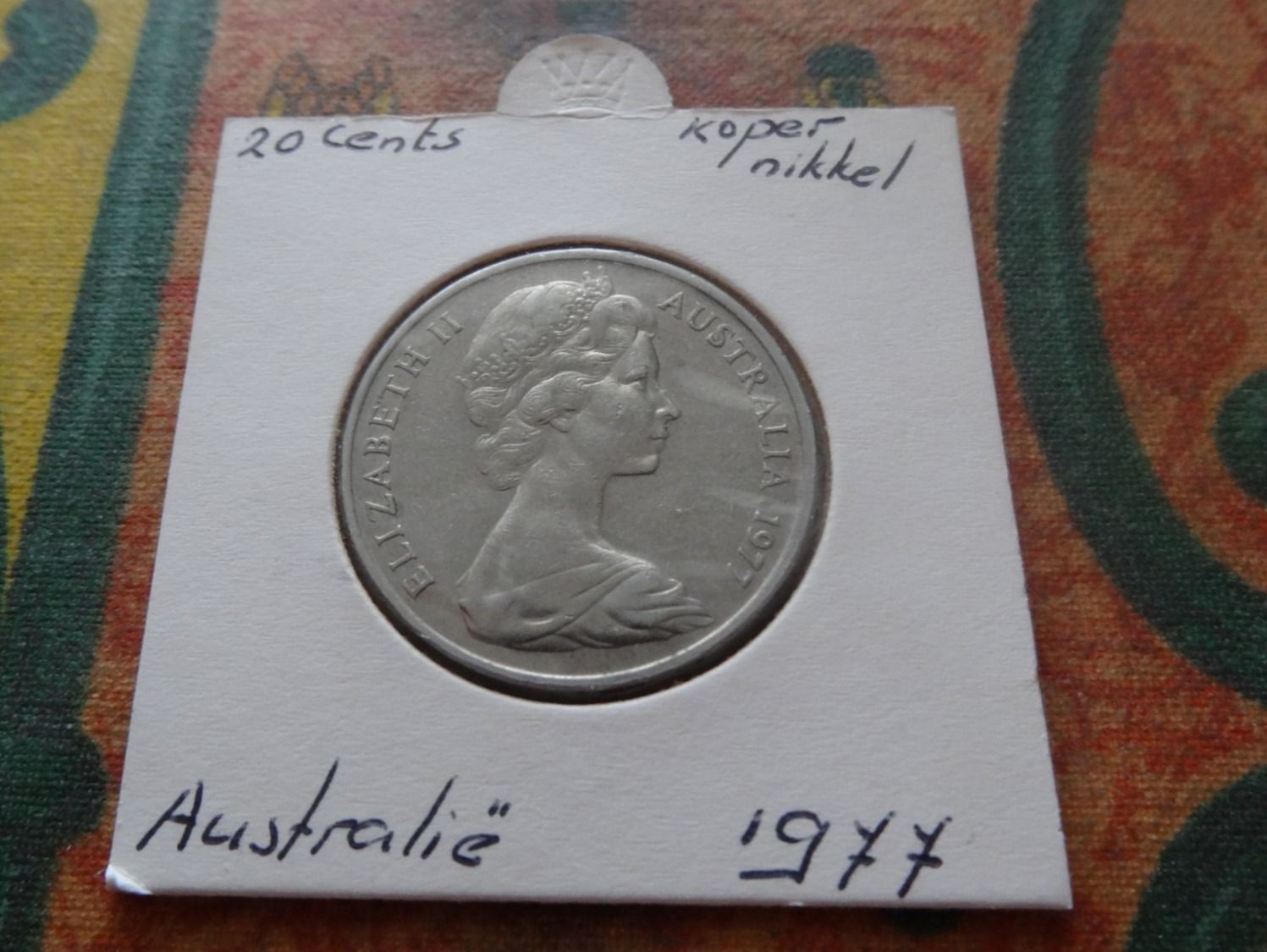 Tutti le monete: AUSTRALIA  20  Cents  1977 – Usato da Romanel-sur-Lausanne venduto da Swift13 1