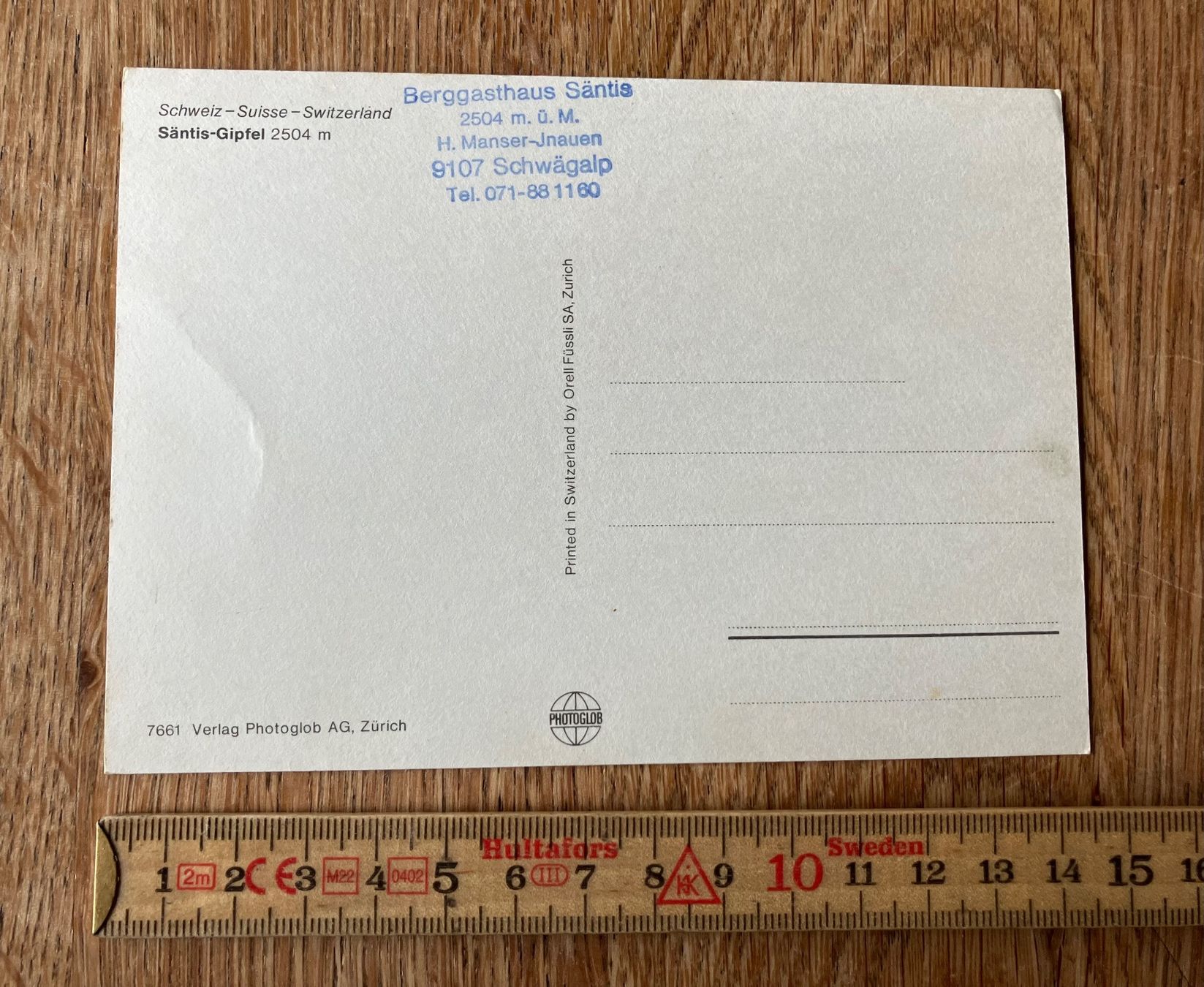 Cartoline postali: Ansichtskarte Säntis – Usato da Waldstatt venduto da breitaxt 1