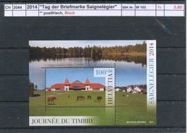 2014 "Tag der Briefmarke Saignelégier" - Block, **