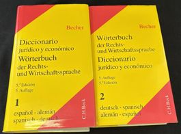Becher Wörterbuch Recht/Wirtschaft Spanisch/Deutsch