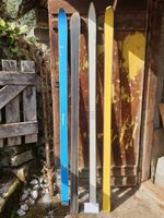 2 antike Skier (ohne Bindung)