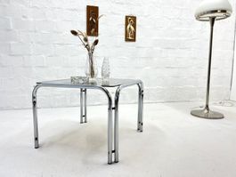 70er Jahre Chrom-Couchtisch