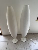 2x IKEA SOLLEFTEÅ Stehlampen / Papierlampen, weiss