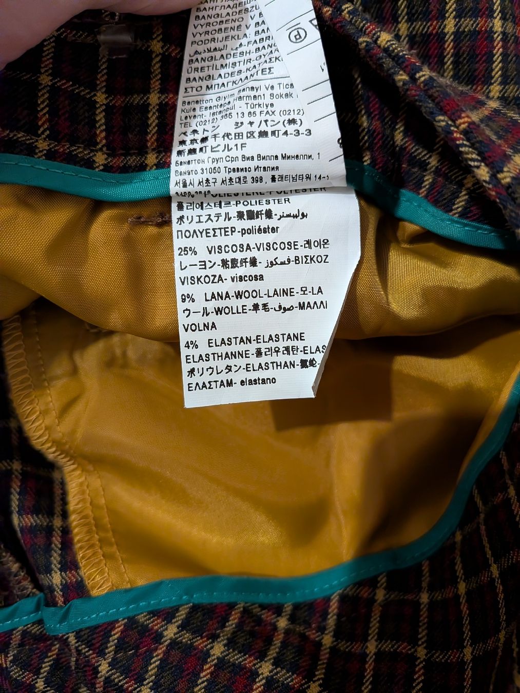 Pantalons: Benetton Hose, Top Zustand, Karo Muster – Neuf (Voir description) à Adliswil par agn_lt5j 2