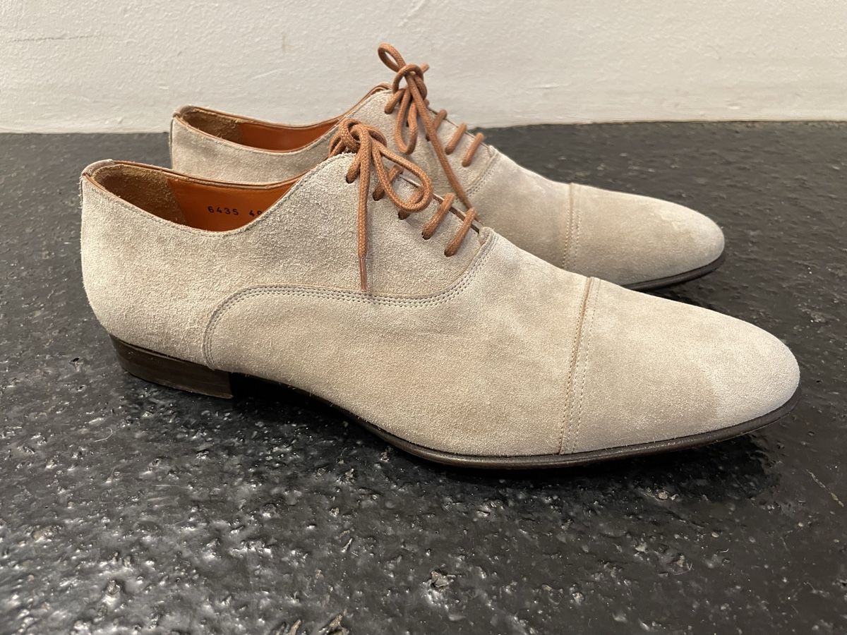 Scarpe da uomo: Santoni Wildleder Schnürer Gr. 42 – Usato da Windisch venduto da rascale