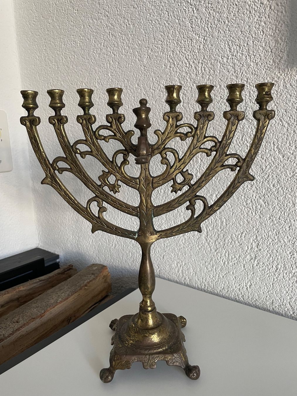 Kerzenständer: Kerzenständer Chanukkia – Gebraucht aus Saland von shurkoon