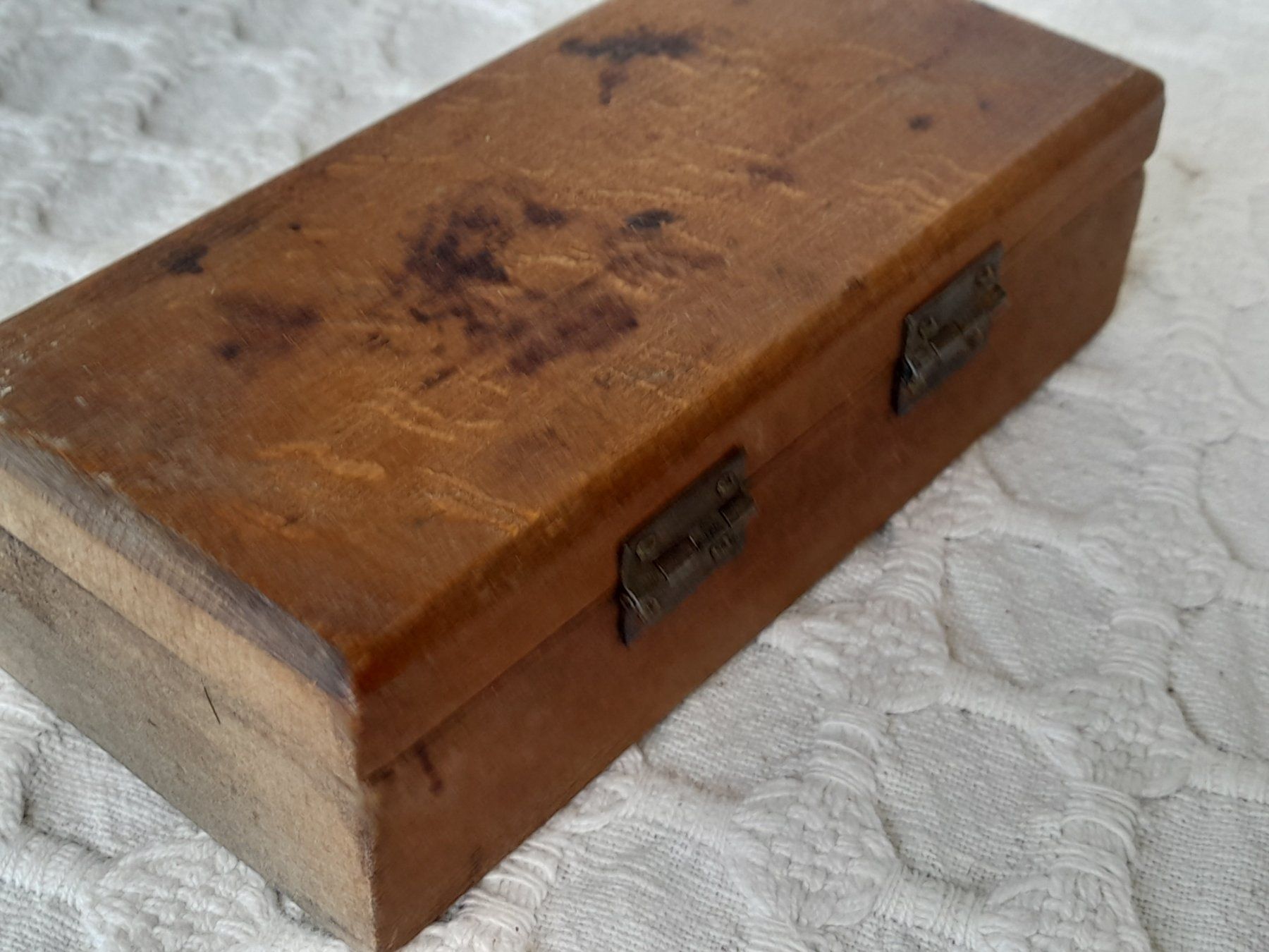 Bilance e pesi: Altes Gewichte-Set mit Holzkasten – Usato da Thun venduto da Treff.....e 8