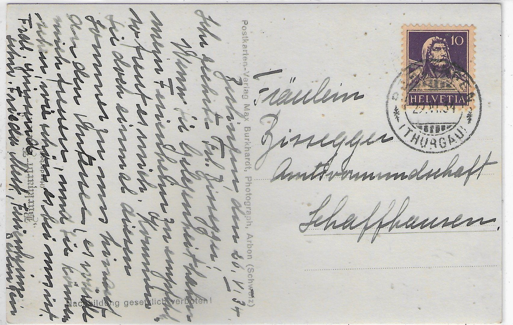 Cartoline postali: Berlingen - Generalansicht – Usato da Ettingen venduto da Kartenplanet 1