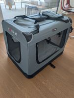 Cadoca Hundetransportbox grau faltbar gebraucht Zustand